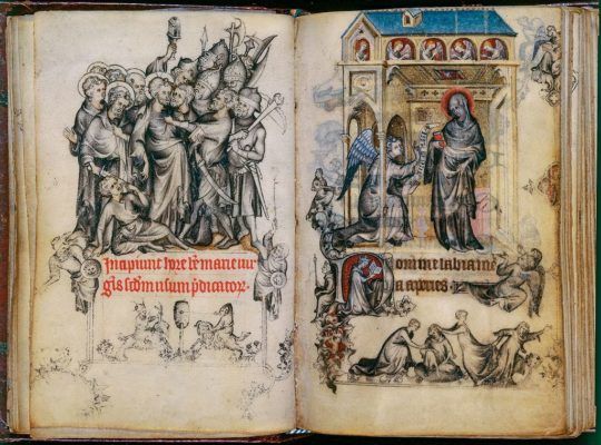 Enluminures du manuscrit de Pucelle, Les heures de Jeanne d'Évreux