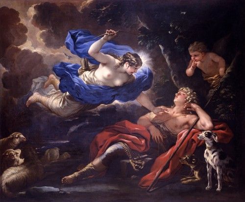 Luca Giordano, Diane et Endymion, 1675-1680