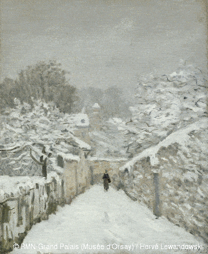 La neige à Louveciennes, 1878