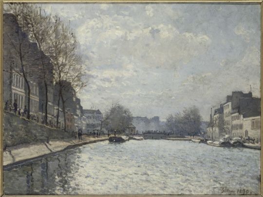 Alfred Sisley, Vue du canal Saint-Martin, 1870