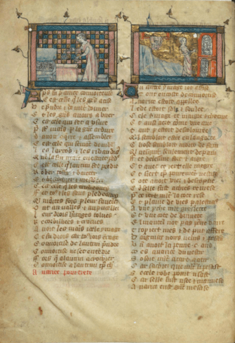 La mise en page du Roman de la Rose (H246 - XIVe siècle)